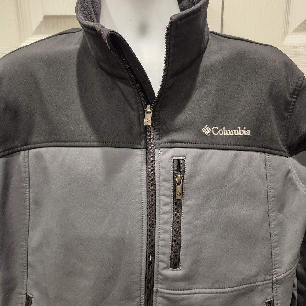 Columbia Men's Cruiser Valley Softshell Jacket Size Large Fleece-lined Defects - Picture 12 of 12